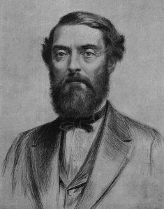 A 19th century illustration of edwin drake
